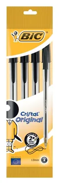 Długopis Cristal Original Czarny 4 sztuki