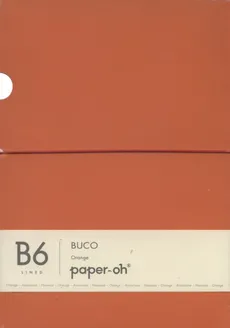 Notatnik B6 Paper-oh Buco Orange w linie