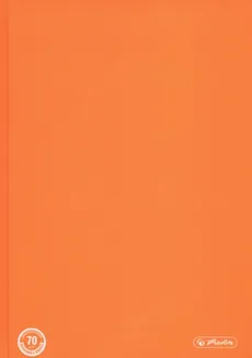 Brulion A5 Color Blocking w kratkę 96 kartek pomarańczowy