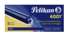 Naboje długie Pelikan 4001 GTP/5 niebieskie 5 sztuk - Outlet