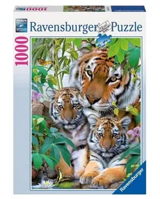 Puzzle 1000 Rodzina tygrysów