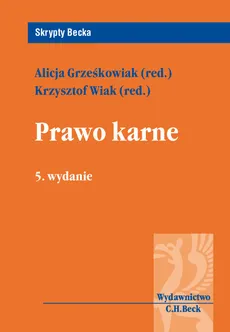 Prawo karne - Outlet - Alicja Grześkowiak, Krzysztof Wiak