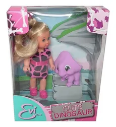 Lalka Evi z dinozaurem fioletowym
