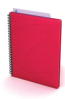 Kołonotatnik Oxford A5 60 kartek w kratkę Beauty Daybook czerwony