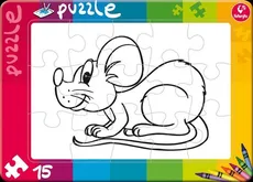 Puzzle do kolorowania 15 Mysz