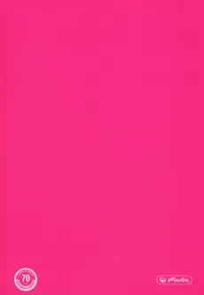 Brulion A5 Color Blocking w kratkę 96 kartek różowy - Outlet