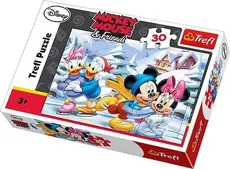 Puzzle 30 Myszka Miki i przyjaciele Zimowe szaleństwa
