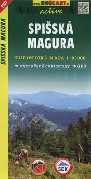 Spisska Magura Mapa turystyczna 1:50 000