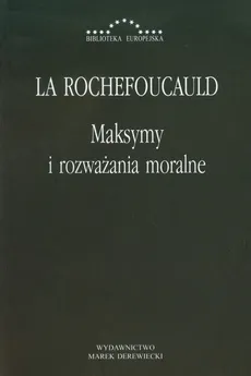 Maksymy i rozważania moralne - Outlet - Francois Rochefoucauld