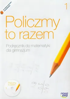 Policzmy to razem 1 Podręcznik do matematyki z płytą CD - Outlet - Jerzy Janowicz