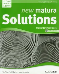 New Matura Solutions Elementary Workbook with CD - Marta Markowska, Davies Paul A., Tim Falla