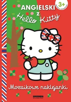 Angielski z Hello Kitty Mozaikowe naklejanki czerwone - Outlet