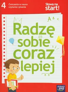 Słowa na start 4 Radzę sobie coraz lepiej Ćwiczenia w nauce czytania i pisania - Outlet - Urszula Kiczak, Alina Żwirblińska