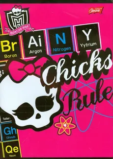 Zeszyt A5 Monster High w kratkę 60 kartek okładka laminowana Chicks Rule