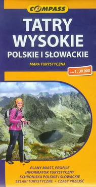 Tatry Wysokie Polskie i Słowackie mapa turystyczna 1:30 000 - Praca zbiorowa