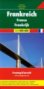 Francja mapa drogowa 1:1 000 000