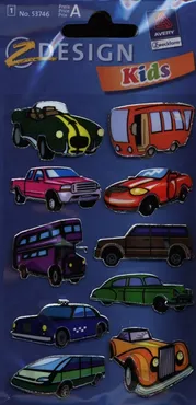 Naklejki 3D Z Design Kids Samochody