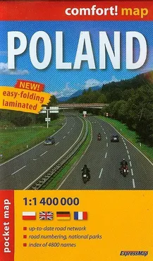 Poland pocked map