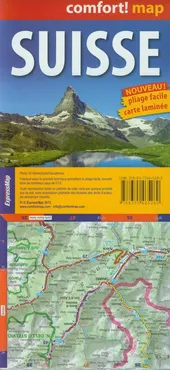 Szwajcaria /Suisse Mapa drogowa i turystyczna 1:350 000