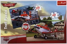 Puzzle Samoloty  Dusty i jego drużyna 2 w 1 24 + 48