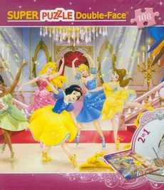 Puzzle dwustronne + mazaki 108 Princess