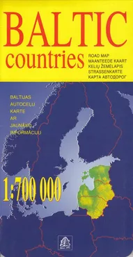 Kraje Bałtyckie mapa 1:700 000 - Outlet