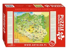 Puzzle edukacyjne 260 Mapa Polski młodego odkrywcy
