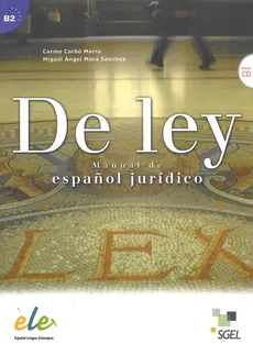 De ley Podręcznik + CD - Carbo Marro Carme, Mora Sanchez Miguel Angel