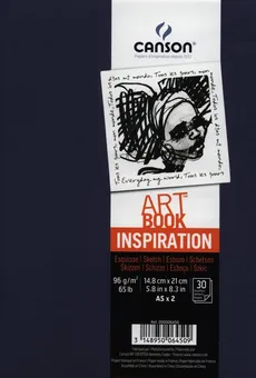 Szkicownik A5 Canson Artbook Inspiration 2x30 kartek granatowy
