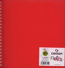 Szkicownik kwadratowy Canson Notes 50 kartek czerwony