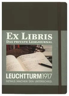 Dziennik czytelniczy Leuchtturm1917 Ex libris taupe