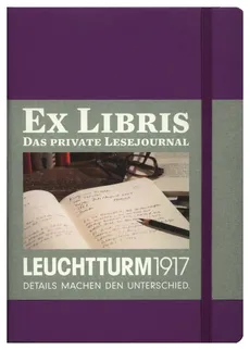 Dziennik czytelniczy Leuchtturm1917 Ex libris fioletowy