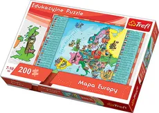 Puzzle Mapa Europy dla dzieci 200