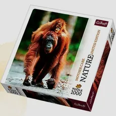 Puzzle 1000 Orangutan Indonezja Nature Limited Edition Mother Care