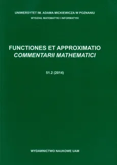 Functiones et Approximatio Commentarii Mathematici 51.2