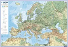 Europa mapa fizyczno-polityczna ścienna - Outlet