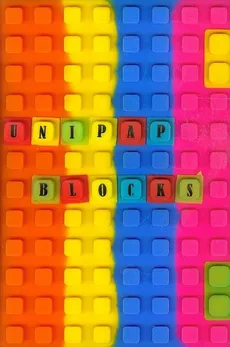 Notes silikonowy A5 Unipap Blocks w kratkę 100 kartek kolorowy - Outlet