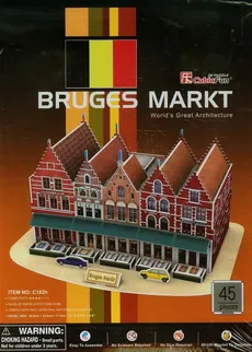 Puzzle 3D Rynek w Brugii