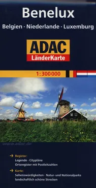 ADAC Kraje Beneluksu 1:300 000