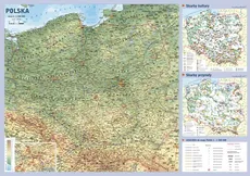 Polska - mapa ścienna 1 : 500 000 - Outlet