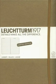 Notes Medium Leuchtturm1917 w linie złoty