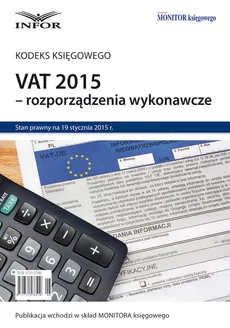 VAT 2015 - rozporządzenia wykonawcze