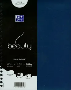 Kołonotatnik A5 Oxford beauty Daybook w linie 120 kartek morski - Outlet