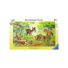 Puzzle ramkowe 15 Zwierzęta z lasu