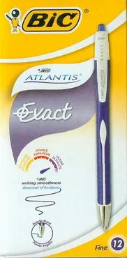 Długopis Atlantis Exact Niebieski Pudełko 12 sztuk - Outlet