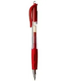 Długopis żelowy automatyczny czerwony 12 sztuk