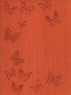 Notatnik B5 Ivory Motyle pomarańczowy