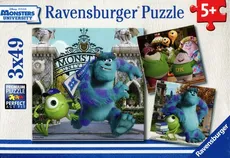 Puzzle Disney Potwory i spółka 3x49