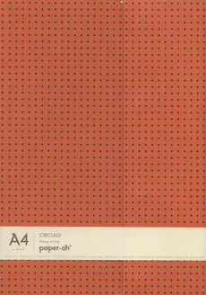 Zeszyt A4 Paper-oh Circulo w linie 56 kartek Orange on Grey