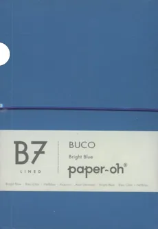 Notatnik B7 Paper-oh Buco Bright Blue w linie